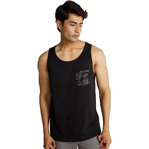 Men Neo-Cool Casual Tank Tops- Jet Black